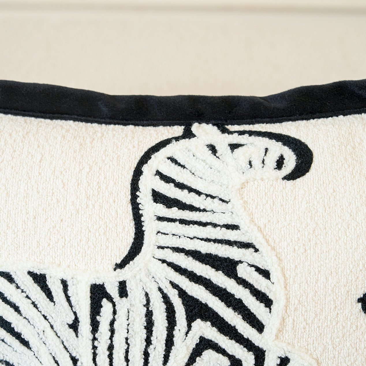 Zebra Rhythm Throw Pillow