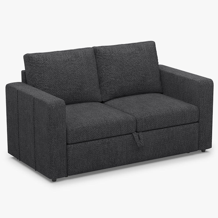 Belffin 2 Seats Modular Chenille Pull-out Loveseat Sofa