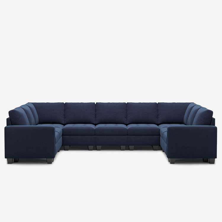 Belffin 9 Seats Modular Velvet Tufted Sofa