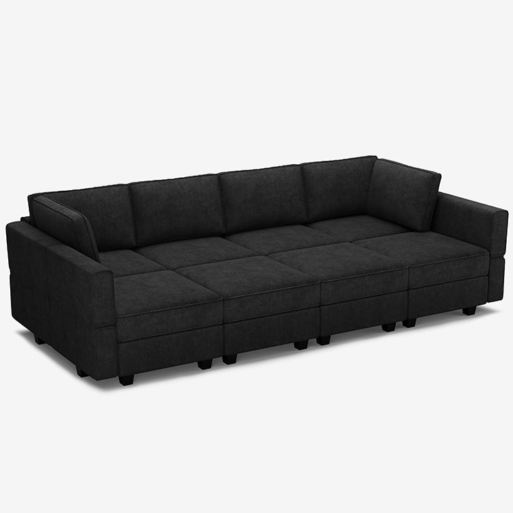 Belffin Modular Sofa 8 Seats + 8 Sides Terry Sleeper Sofa with Storage Seat