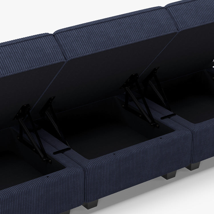 Belffin Modular Wide Corduroy Ottoman