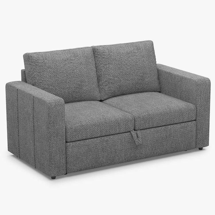 Belffin 2 Seats Modular Chenille Pull-out Loveseat Sofa