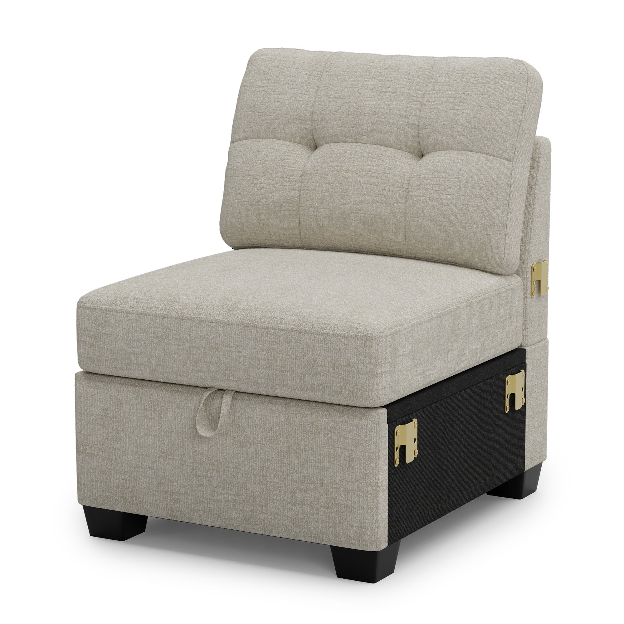 chenille-misty-white-Single-Seat