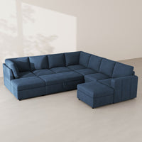 Navy-Blue-/-Velvet-9-Seat-U-Shaped-Pullout-Sectional