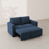 Navy-Blue-/-Velvet-Pullout-Loveseat