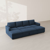 Navy-Blue-/-Velvet-6-Seat-U-Shaped-Pullout-Sectional