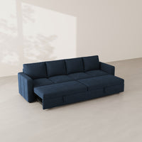 Navy-Blue-/-Velvet-4-Seat-Double-Pullout-Sofa