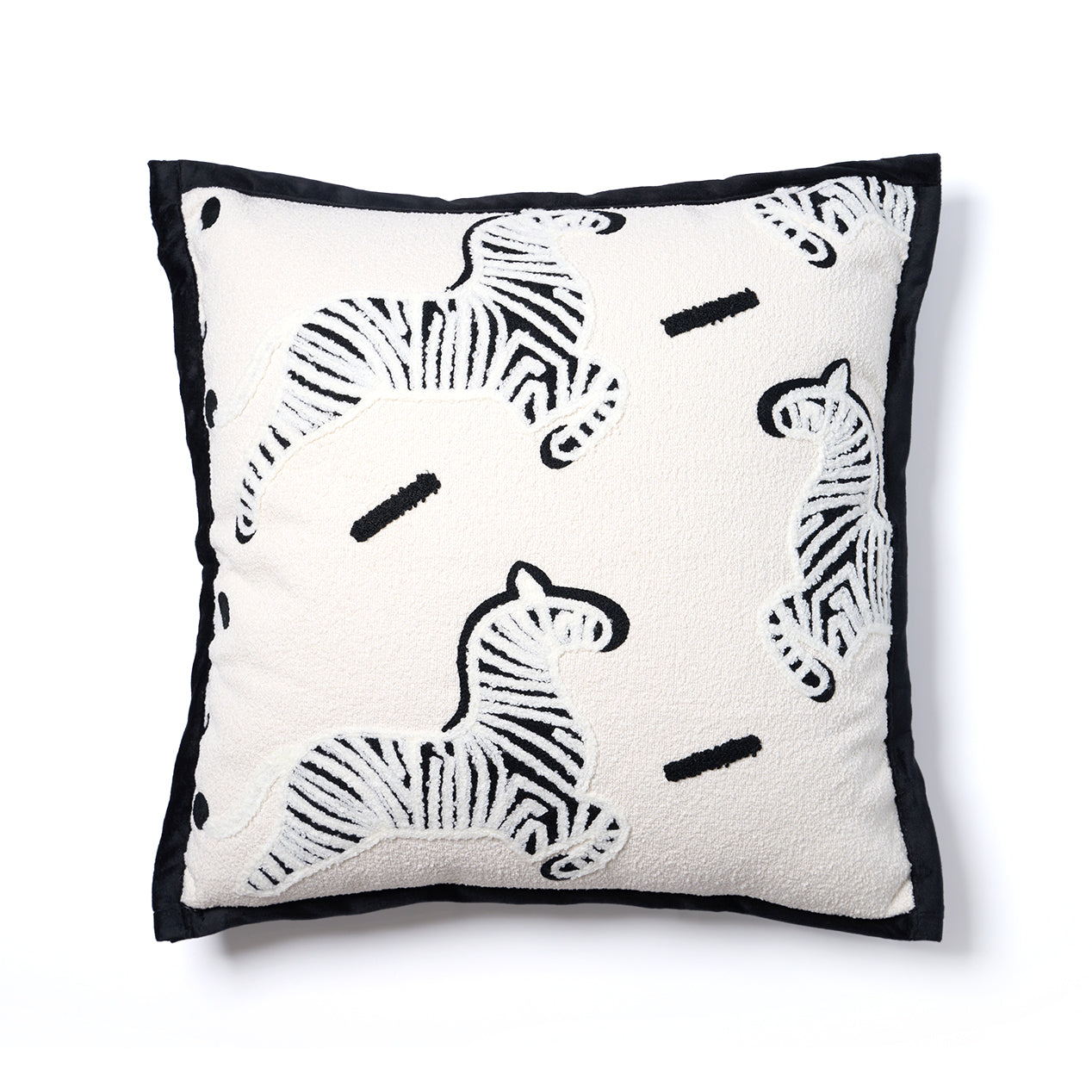 Zebra Rhythm Throw Pillow