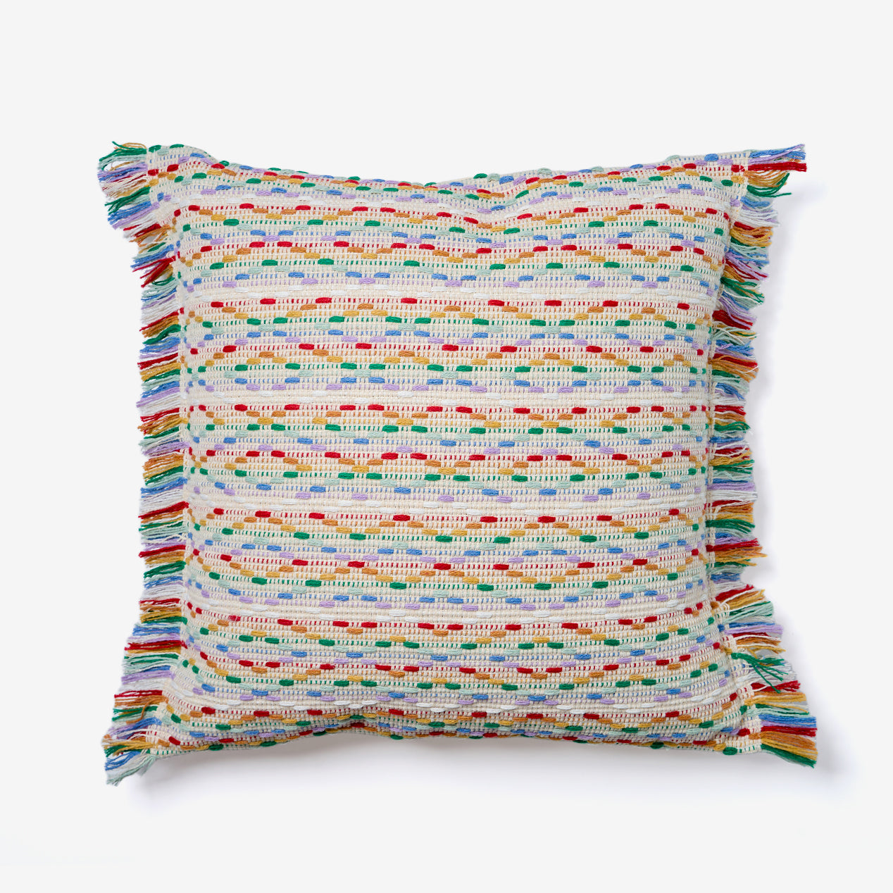 Prism Fringe Throw Pillow