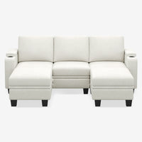 Misty-White-/-Chenille-5-Seat-U-Shaped-Open-Sectional