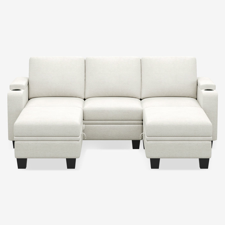 Misty-White-/-Chenille-5-Seat-U-Shaped-Open-Sectional