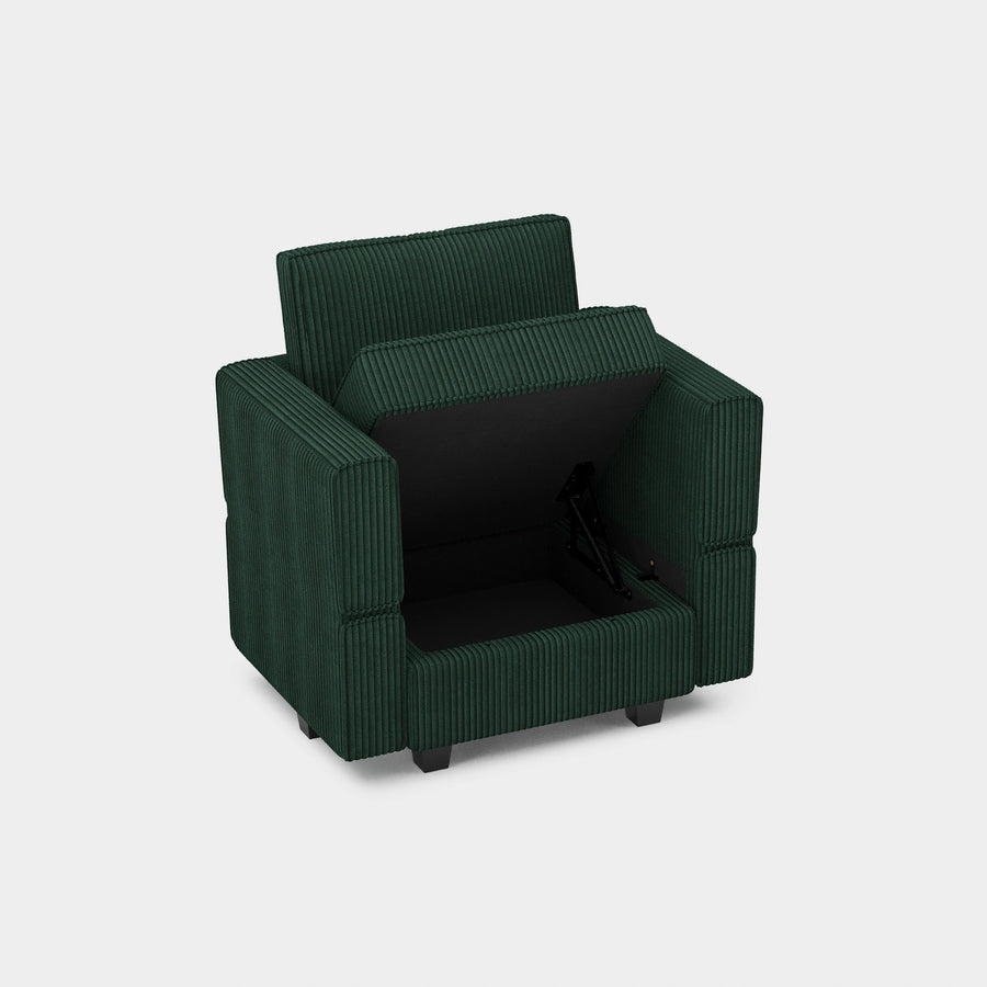 Soforia-Arm-Chair-Seaweed-Green-Corduroy-Storage