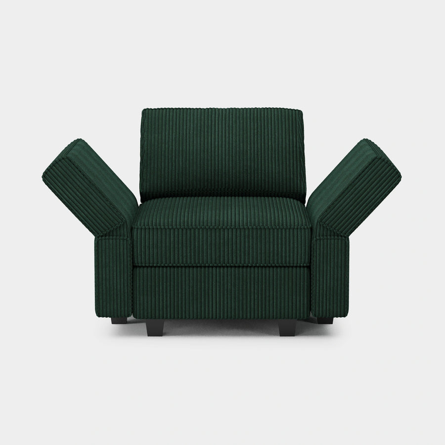 Soforia-Arm-Chair-Seaweed-Green-Corduroy-Adjustable-Backrest