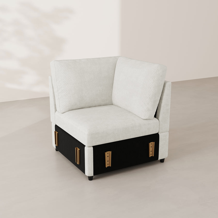 Misty-White-/-Chenille-Module-Corner-Seat