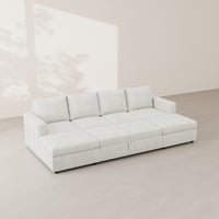 Misty-White-/-Chenille-6-Seat-U-Shaped-Pullout-Sectional