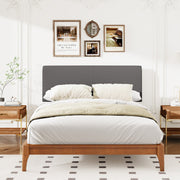 Solid Dry Bamboo Wood Bed - King