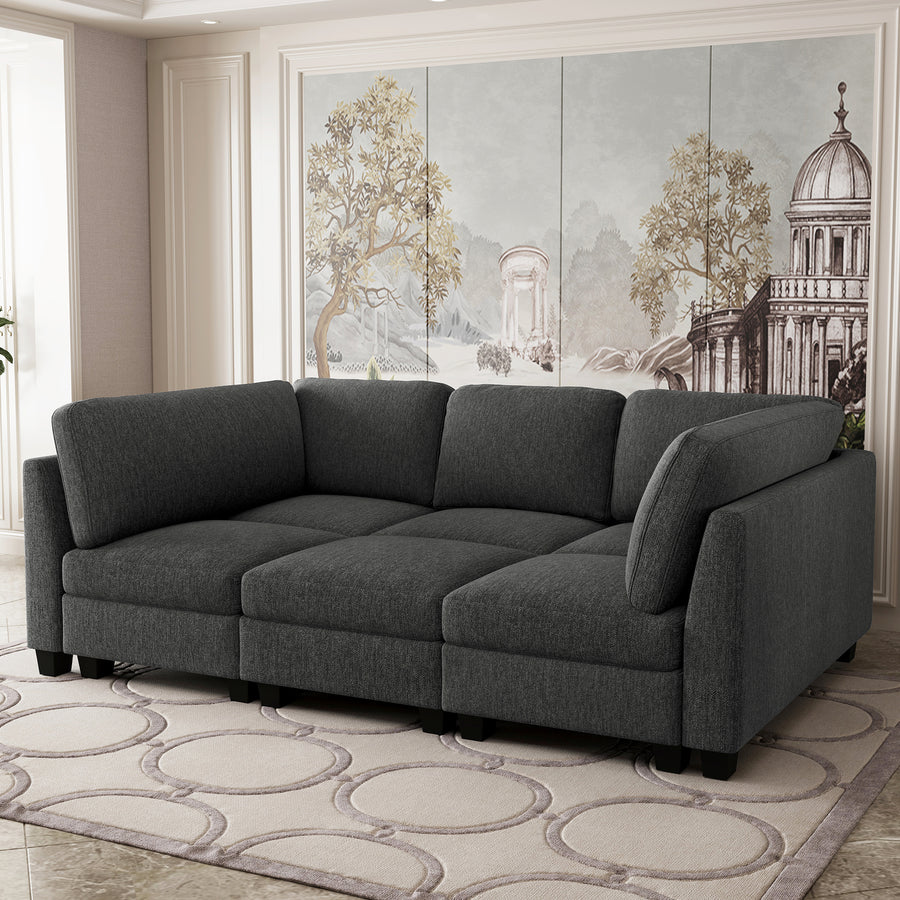 Charcoal-Grey-/-Terry-3-Seat-Sleeper-Sofa