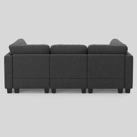 Charcoal-Grey-/-Terry-3-Seat-Sleeper-Sofa