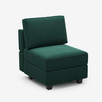 Pine-Green-/-Velvet-Module-Seat