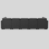 Charcoal-Grey-/-Terry-4-Seat-Sleeper-Sofa