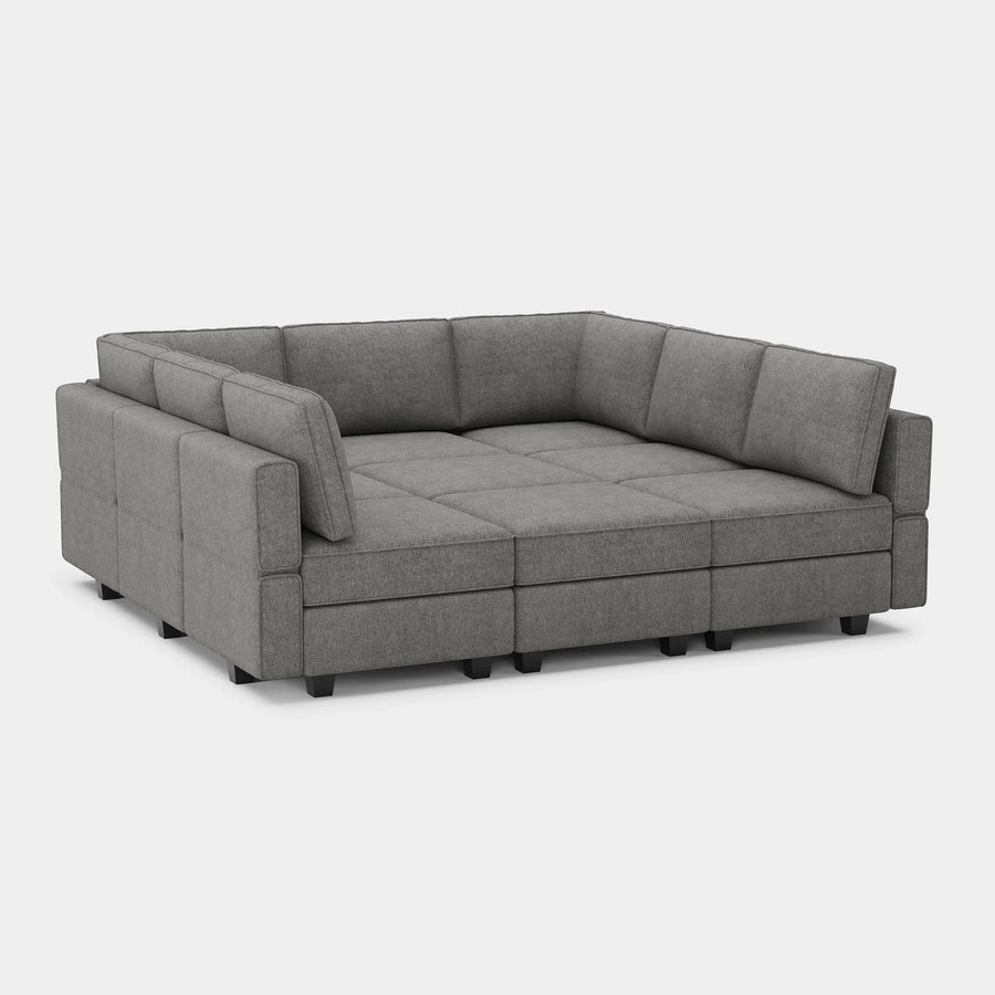 Flagstone-Grey-/-Terry-9-Seat-Pit-Sectional