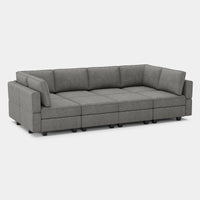 Flagstone-Grey-/-Terry-8-Seat-Pit-Sectional