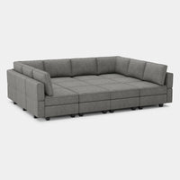 Flagstone-Grey-/-Terry-12-Seat-Pit-Sectional