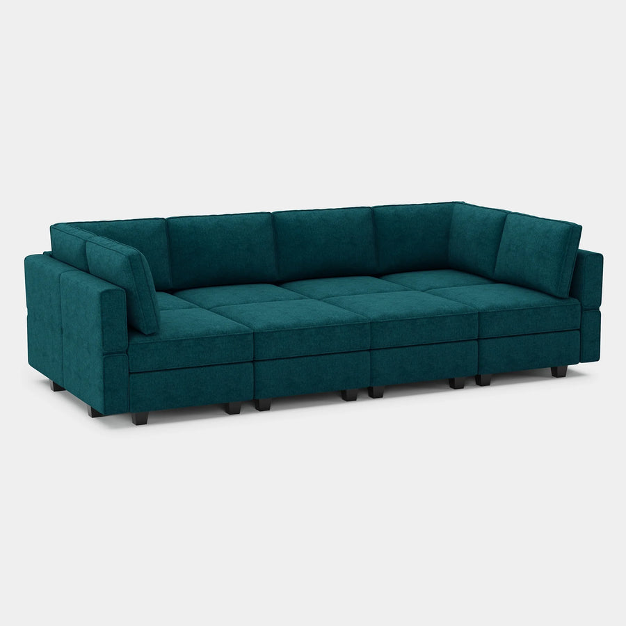 Peacock-Blue-/-Terry-8-Seat-Pit-Sectional