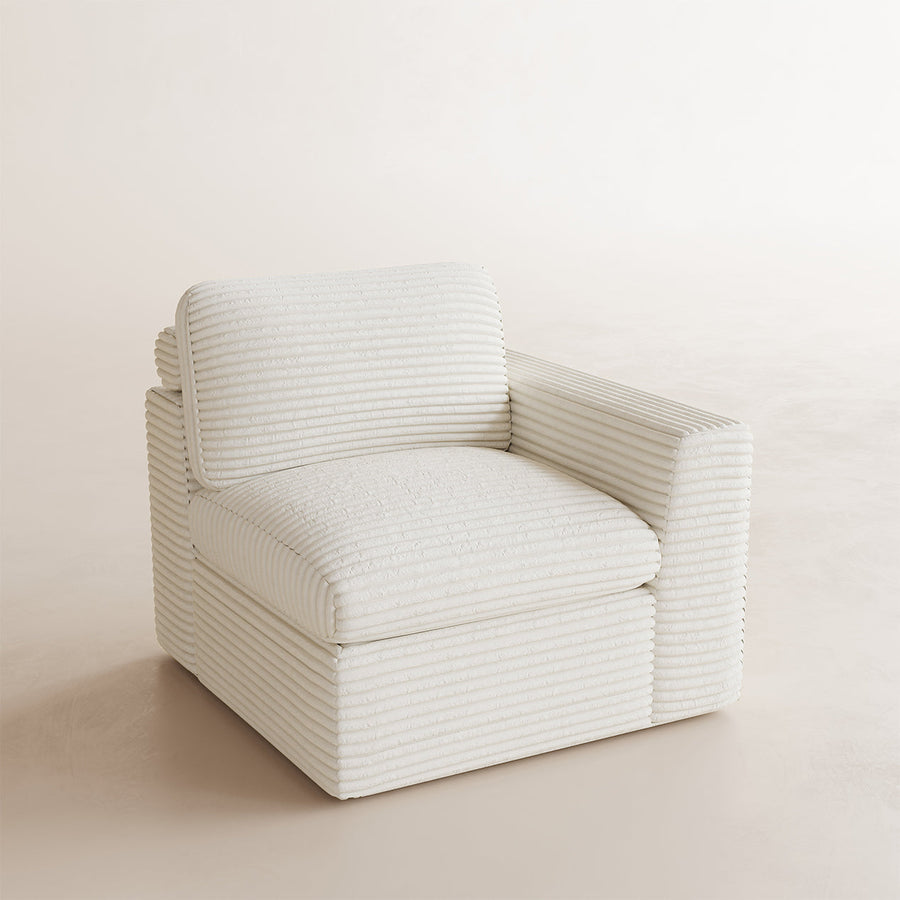 White-Beige-/-Corduroy-A-Side-Seat