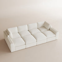 White-Beige-/-Corduroy-8-Seats-Sleeper-Sectional