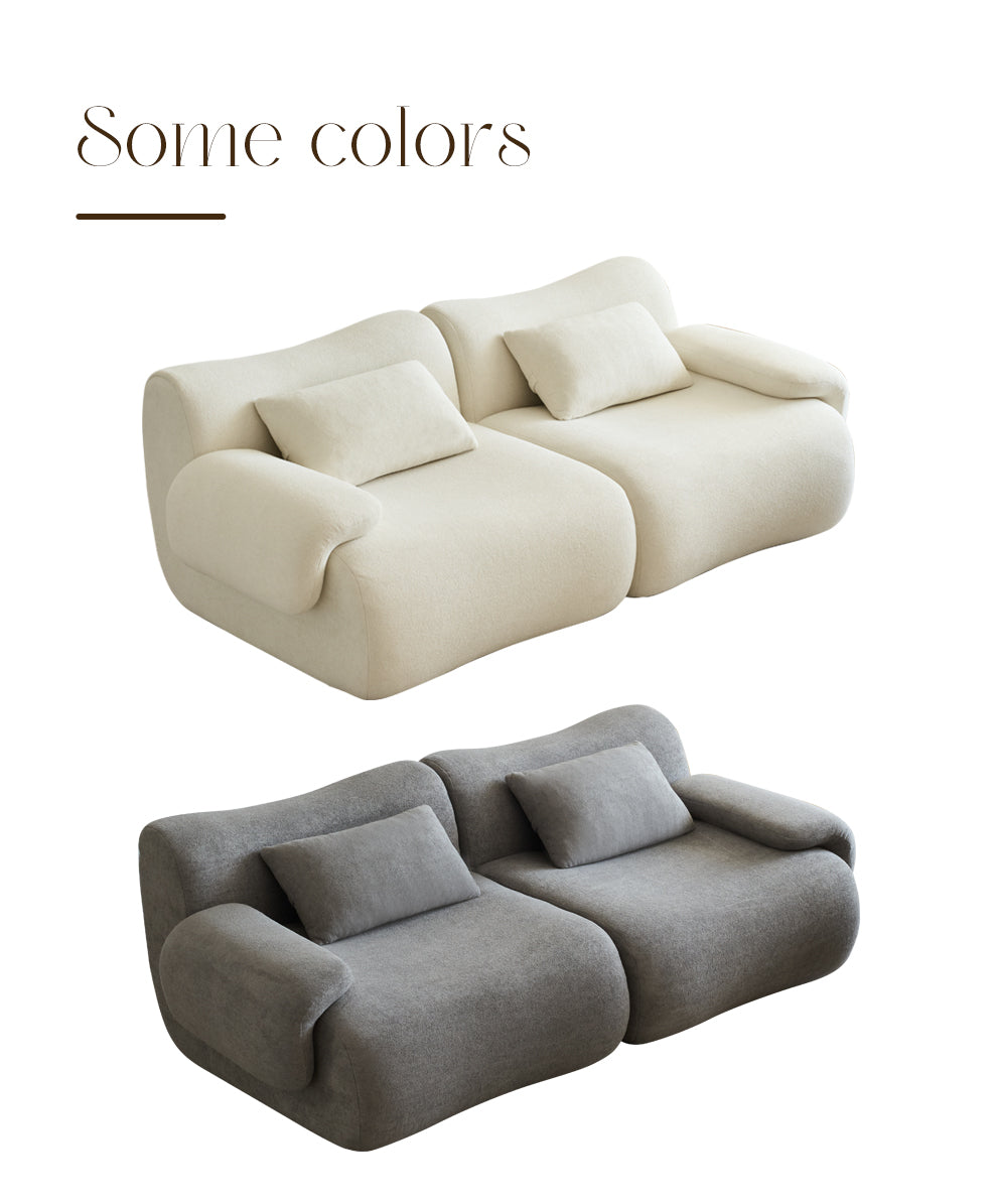 Boucle-Mint-Cream-Loveseat