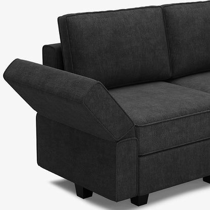 Belffin 7 Seats + 9 Sides Modular Terry Sofa with Storage Seat and Ottoman
