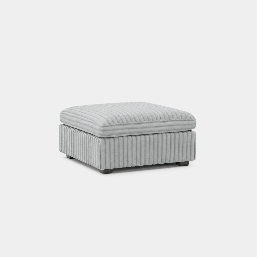 Cloud-Gray-/-Corduroy-Module-Ottoman