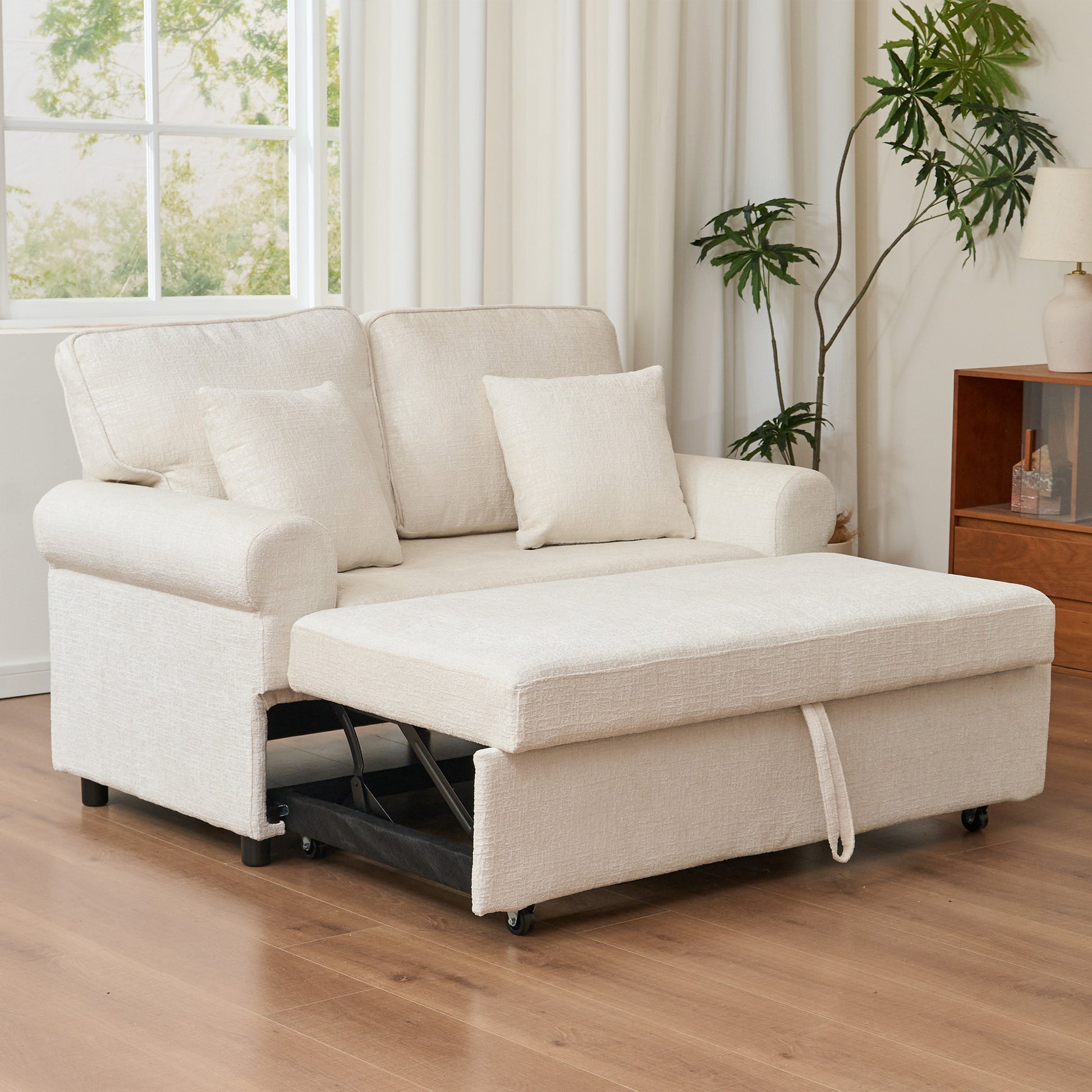 Chenille-round-arm-Misty-White