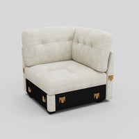 Ivory-Beige-/-Corduroy-Module-Corner-Seat