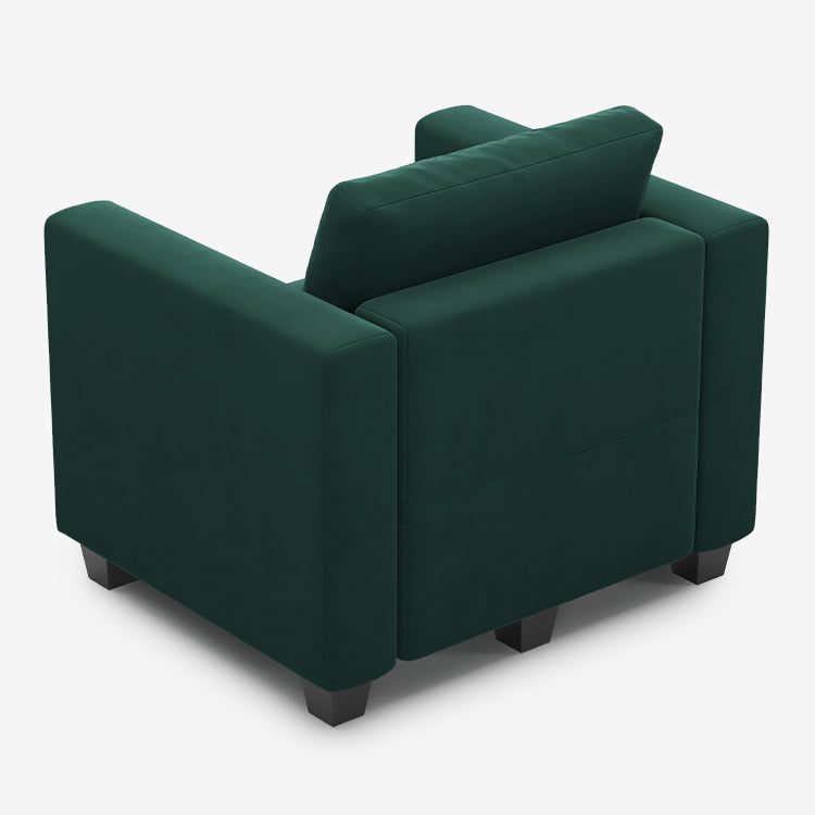 Belffin 1 Seat + 2 Sides Modular Velvet Tufted Sofa with Storage Seat