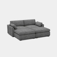 Silver-Grey-/-Chenille-4-Seat-Pit-Sectional