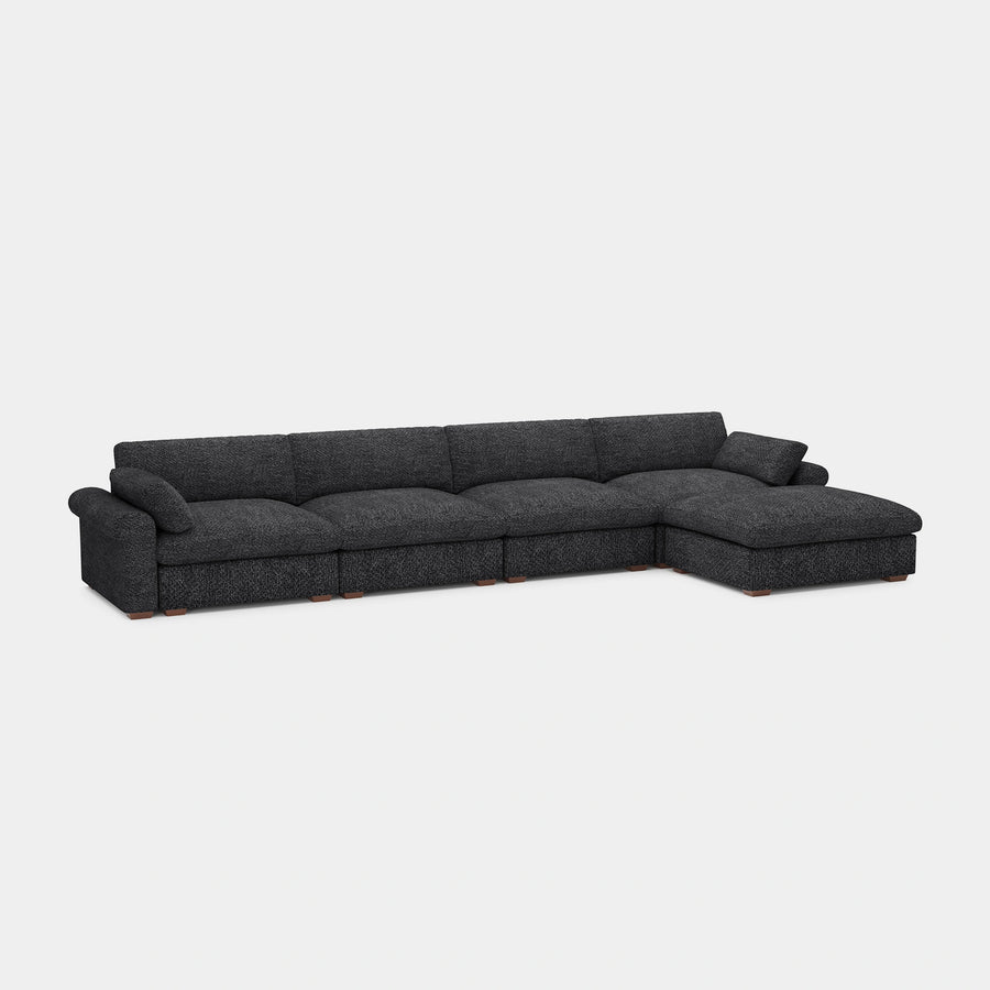 Graphite-Grey-/-Chenille-5-Seat-L-Shaped-Sectional
