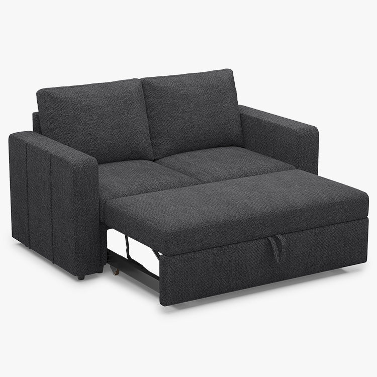 Belffin 2 Seats Modular Chenille Pull-out Loveseat Sofa