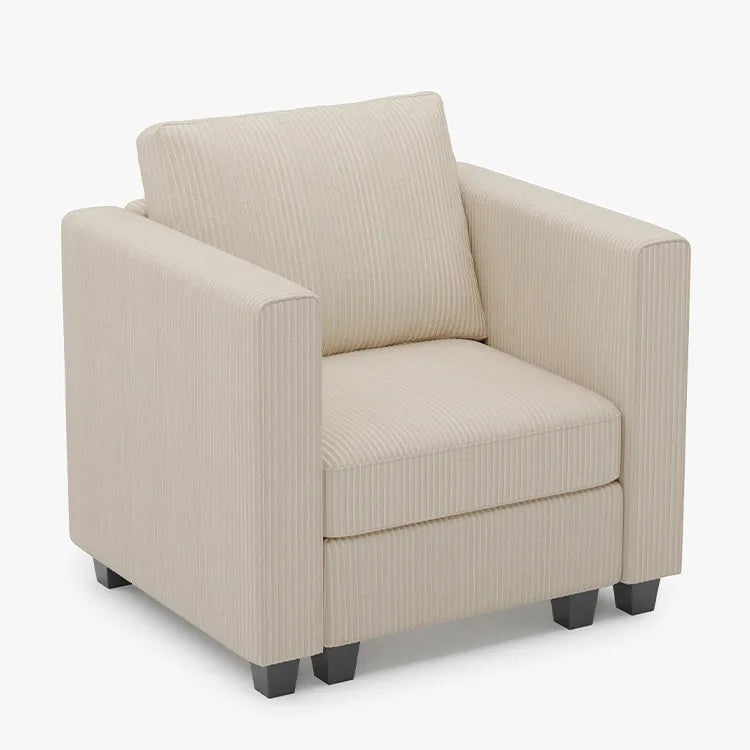 Misty-White-Chenille-Modular-Single-Armchair-Belffin