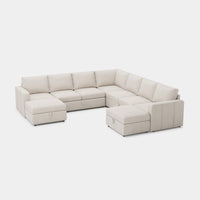 Cosmic-Latte-/-Velvet-9-Seat-U-Shaped-Pullout-Sectional