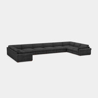 Graphite-Grey-/-Chenille-10-Seat-U-Shaped-Sectional