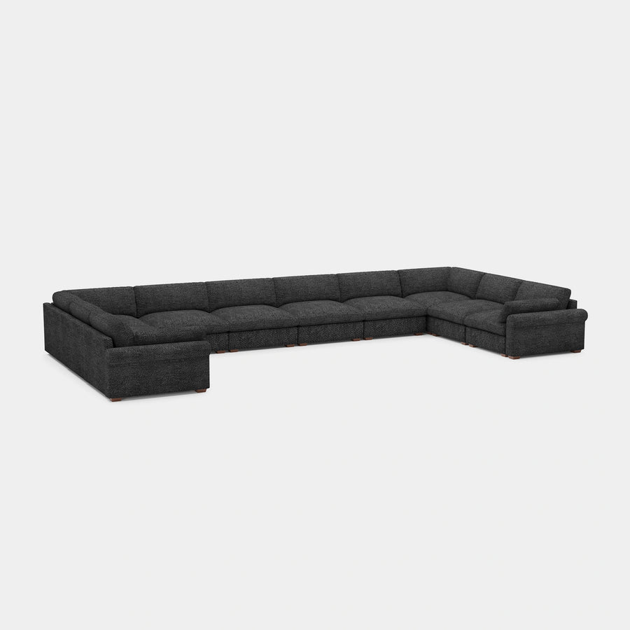 Graphite-Grey-/-Chenille-10-Seat-U-Shaped-Sectional
