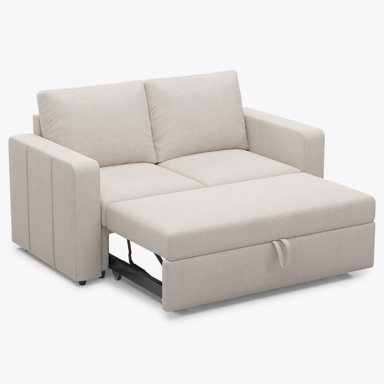 Elva 2 Seats Modular Velvet Pull-out Loveseat Sleeper Sofa