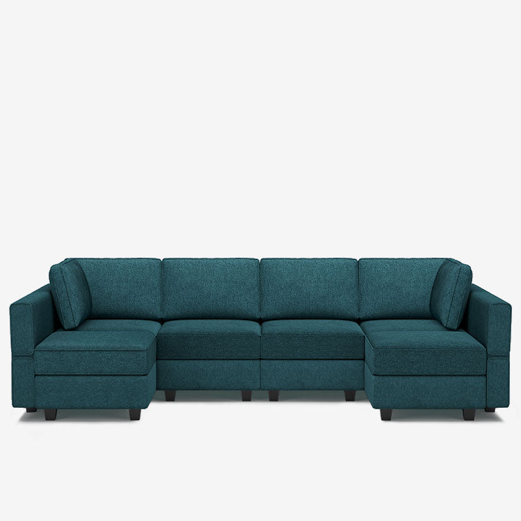 Belffin 6 Seats + 8 Sides  Modular Terry Sofa with Storage Seat