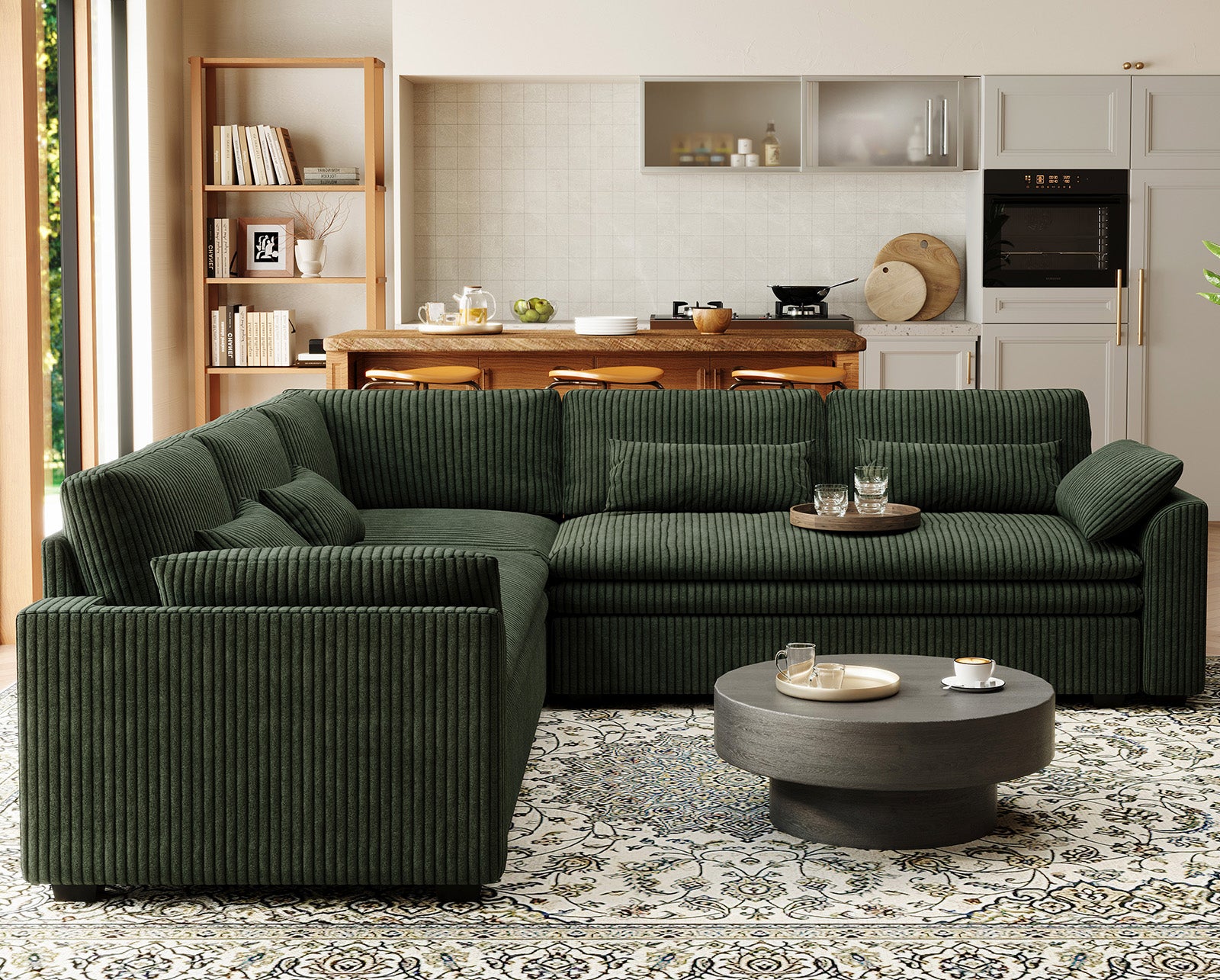 Vayla Oversized Cloud 6 Seats Corner Sofa