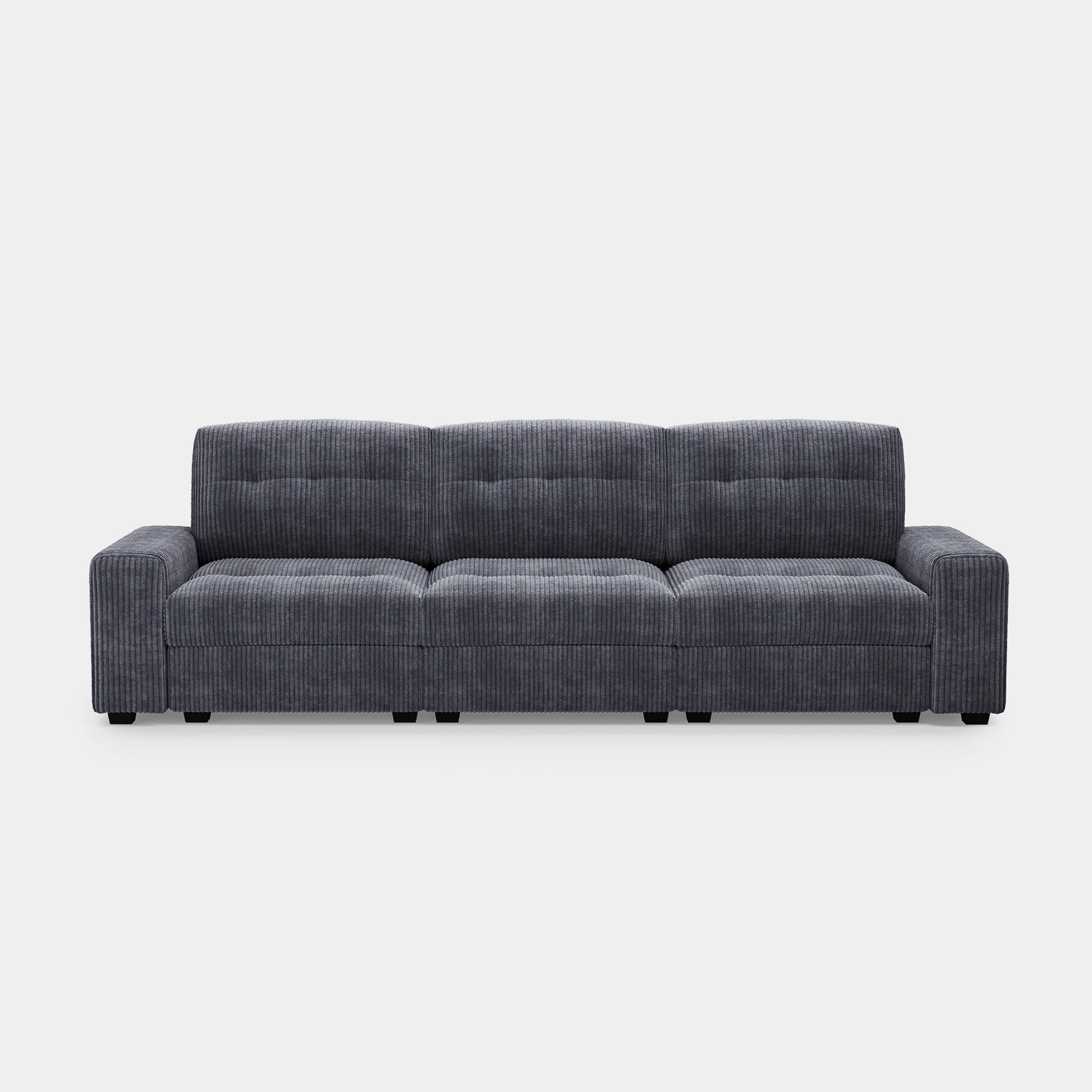 Pewter-Grey-/-Corduroy-3-Seat-Sofa