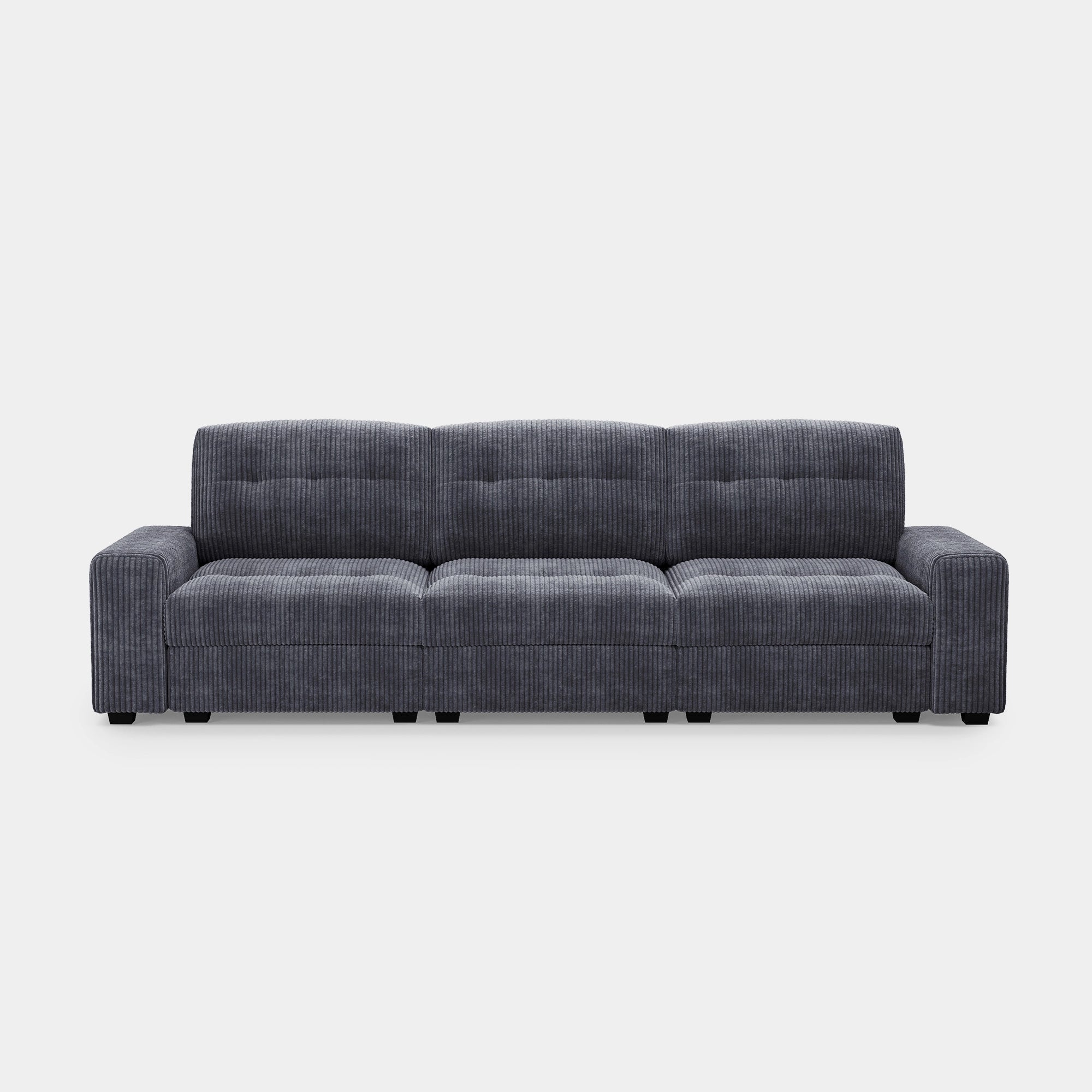 Pewter-Grey-/-Corduroy-3-Seat-Sofa