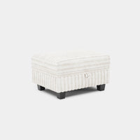 White-Beige-/-Faux-Rabbit-Fur-Corduroy-Module-Ottoman