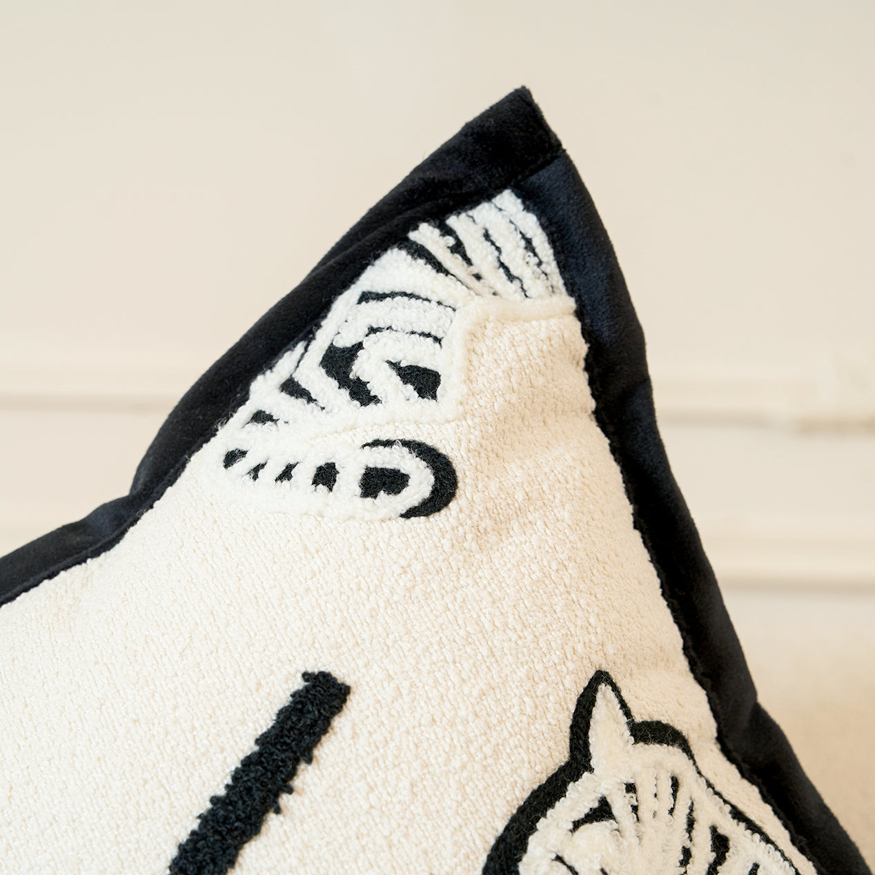 Zebra Rhythm Throw Pillow